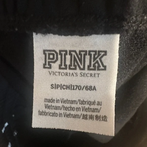 Victoria Secret “Pink” Womens Black Track Pants - Picture 7 of 7
